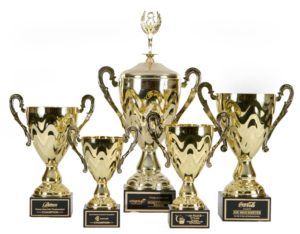 Need trophy awards for your event? Whether you’re looking for teamwork trophies, traditional styles, or custom designs, you’ll find them here.