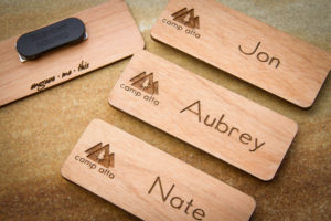 the time has come to order new personalized name tags for your company, let us help. Our inventory of designs and simple ordering will make it easy. 